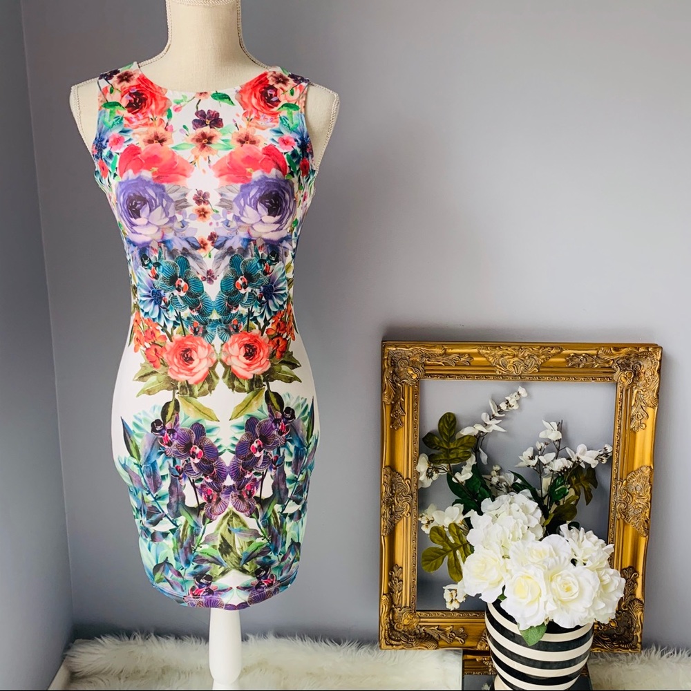Floral mini dress